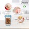 20 Pack Mason Jar Zipper Bags, Reusable Snack Food Storage Bags for Kitchen Sandwich Picnic Organizer